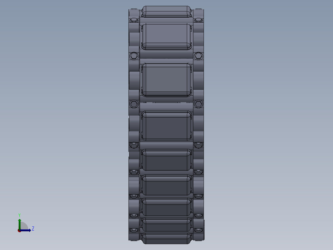 M113装甲车履带左视图