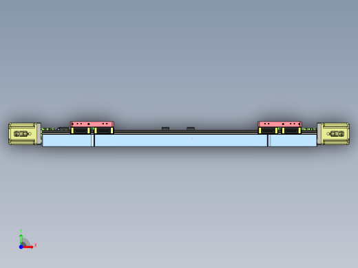 光通信产品精密双芯片粘贴机proe4.0可编辑前视缩略图