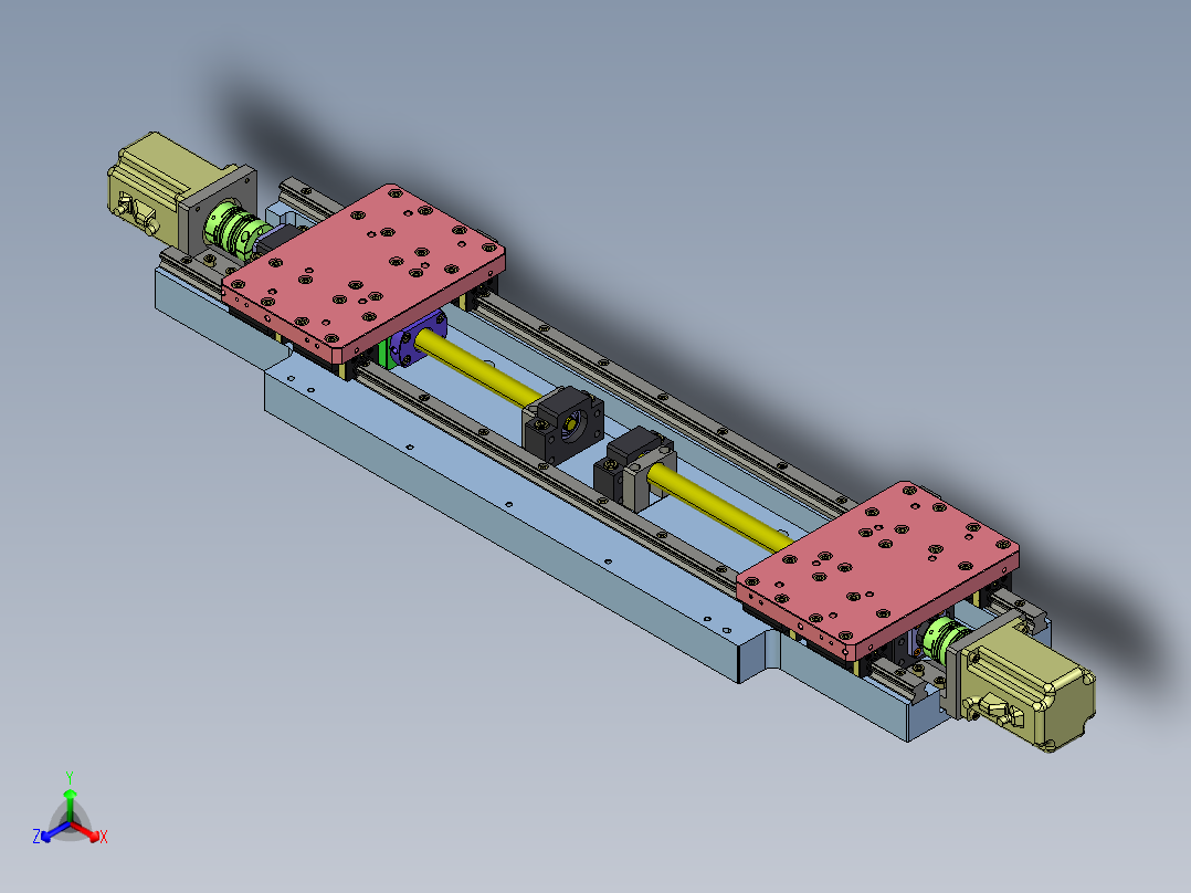 光通信产品精密双芯片粘贴机proe4.0可编辑正等轴测图
