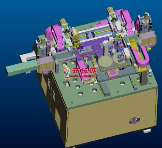 光通信产品精密双芯片粘贴机proe4.0可编辑缩略图