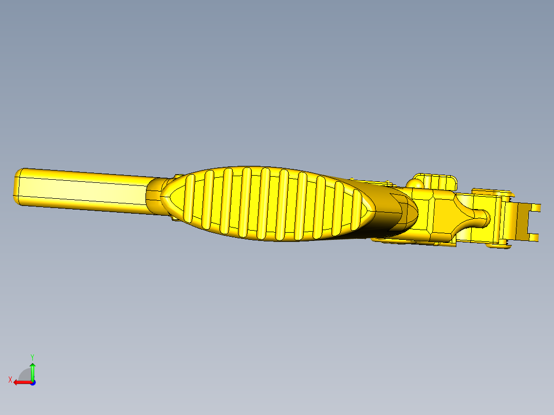 黄金ak47突击步枪后视图