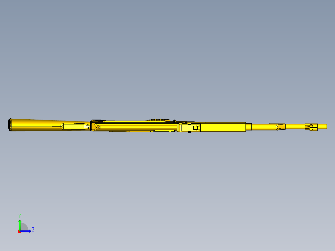 黄金ak47突击步枪左视图