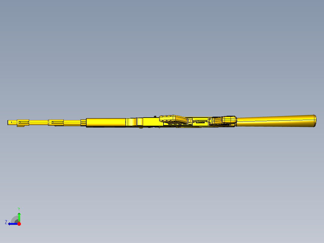 黄金ak47突击步枪右视图