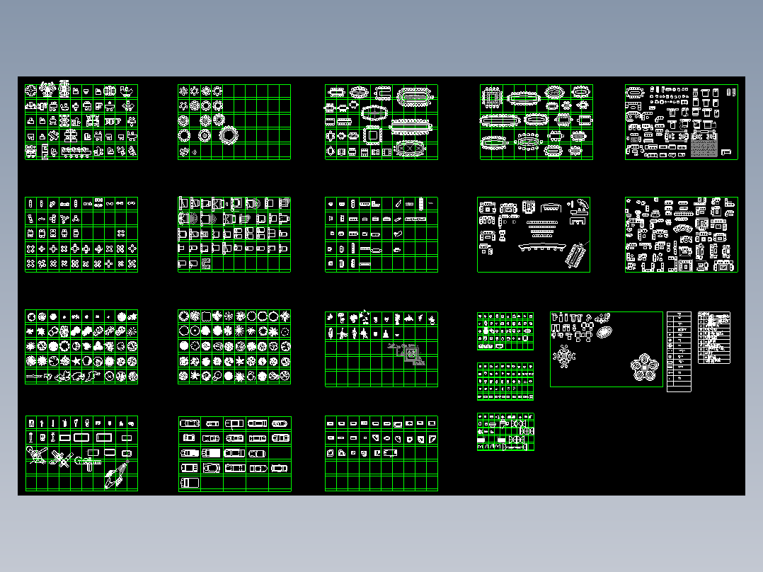 建筑CAD常用家居平面图块