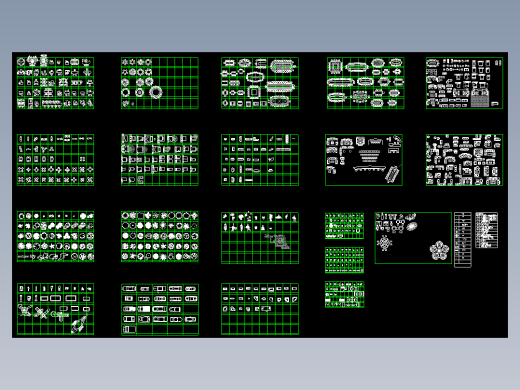 建筑CAD常用家居平面图块
