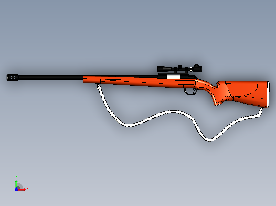 雷明顿700狙击步枪前视图