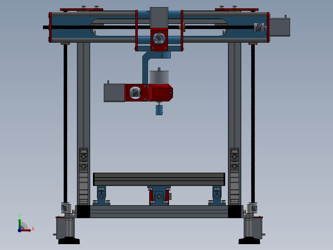 五轴数控机床前视图