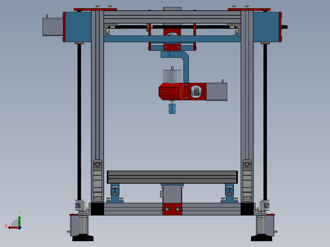 五轴数控机床后视图