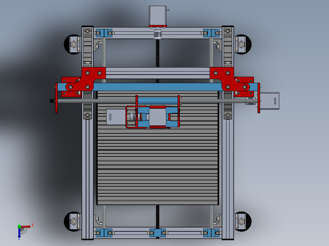 五轴数控机床俯视图