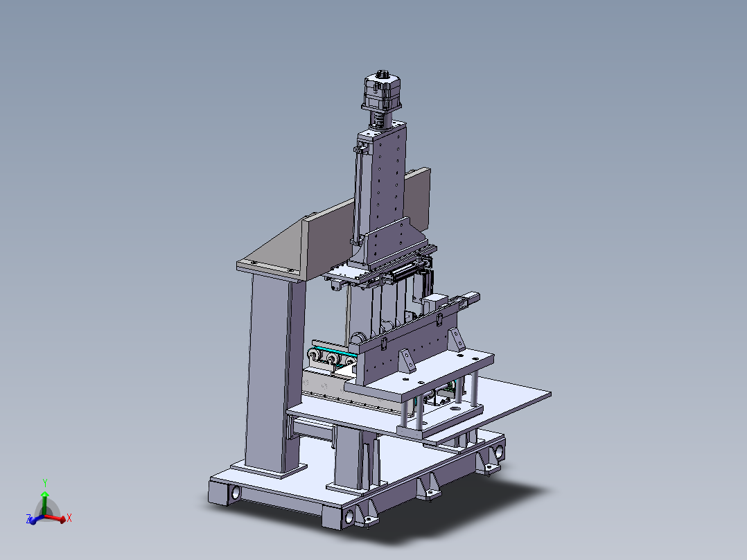 半自动包装机3d图纸三轴自动上下料包装机3d图纸