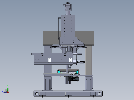 半自动包装机3d图纸三轴自动上下料包装机3d图纸右视缩略图