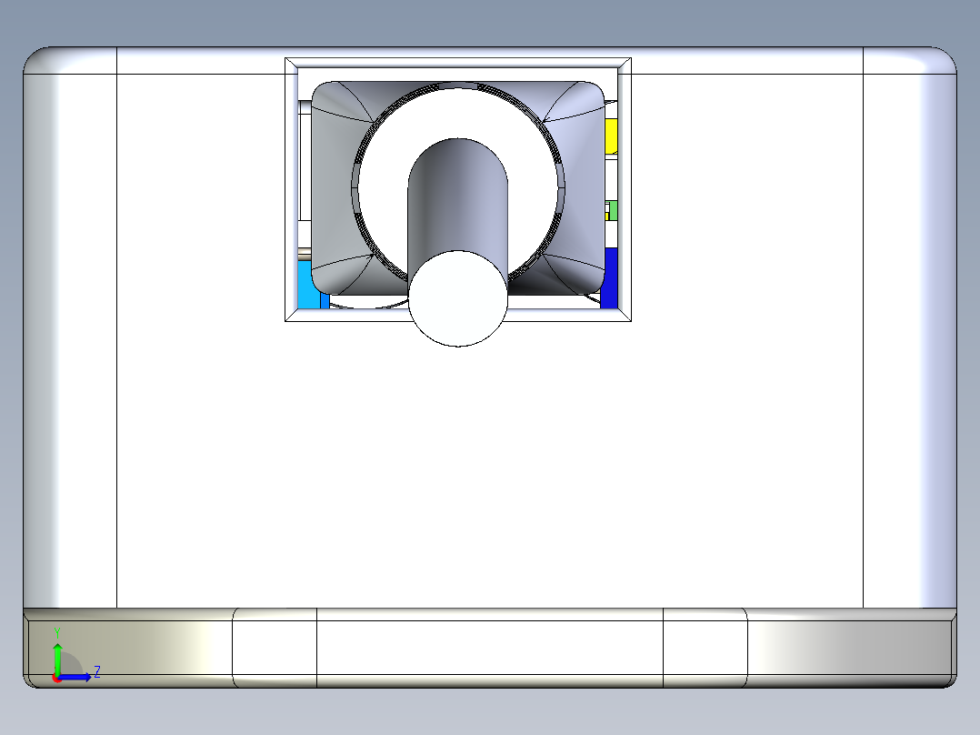 2款Rak811传感器模型3D图纸 Solidworks设计 附IGS x_b格式左视图
