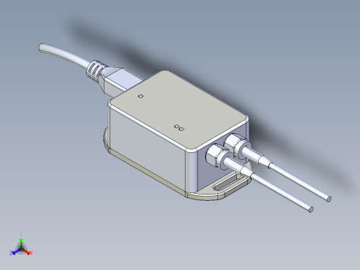 2款Rak811传感器模型3D图纸 Solidworks设计 附IGS x_b格式正等轴测缩略图