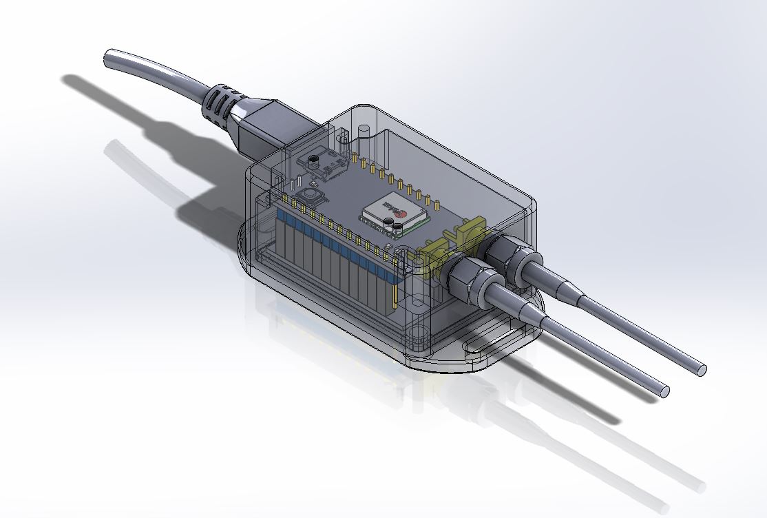 2款Rak811传感器模型3D图纸 Solidworks设计 附IGS x_b格式