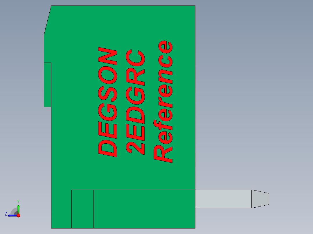 DEGSON 2EDG 系列 5.0mm 可插拔接线端子组-2EDGRC-5.0_5.08-xxP-14-00AH右视图