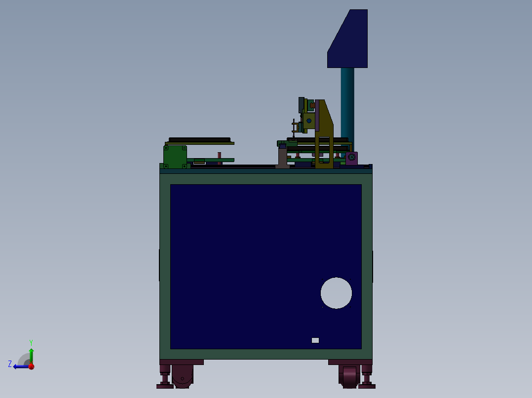 吸塑盒摆盘自动机右视图