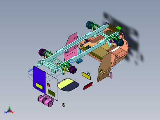 虎式高机动装甲车正等轴测缩略图
