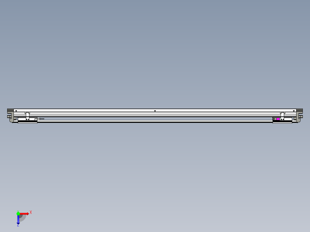 威洛博VL系列3d模型模组2VL14S1Y-S1300俯视图