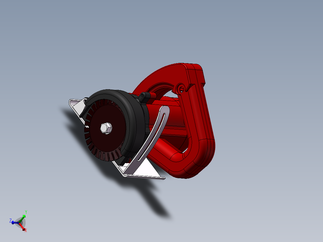 Q431-低噪声持久型云石机设计【三维SolidWorks】主视图