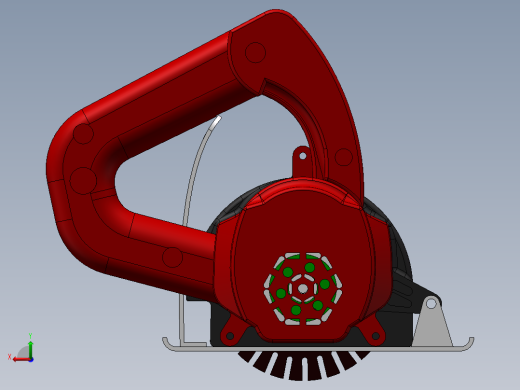 Q431-低噪声持久型云石机设计【三维SolidWorks】后视缩略图