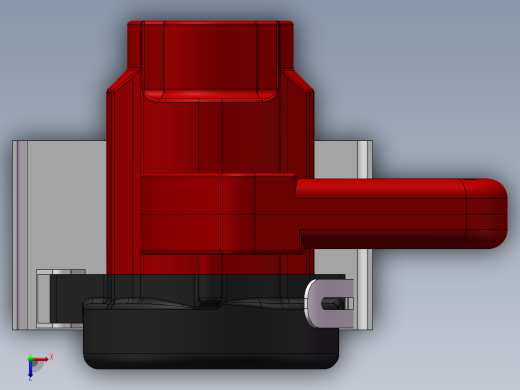 Q431-低噪声持久型云石机设计【三维SolidWorks】俯视缩略图
