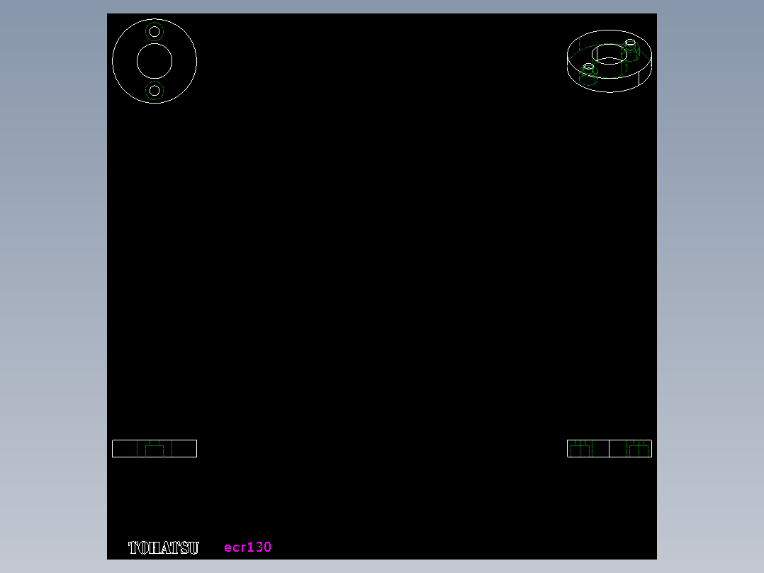 中心刻度環ECR-2D多系列多零件图纸模型