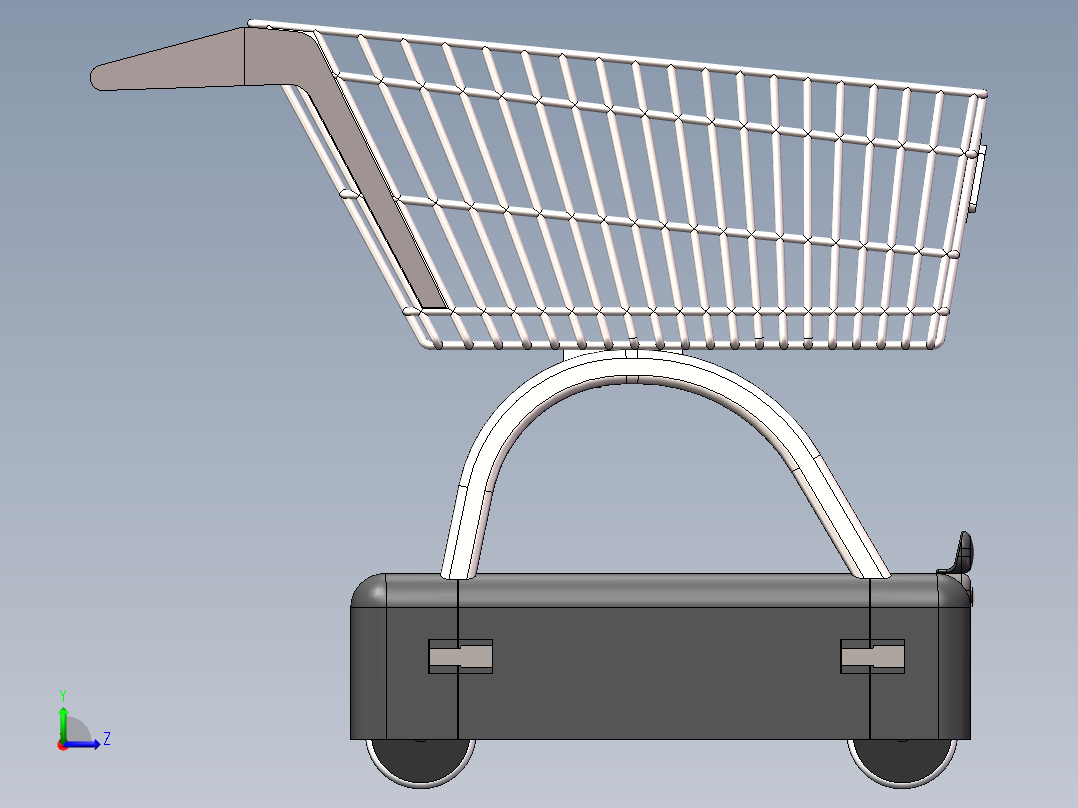 智能购物车左视图