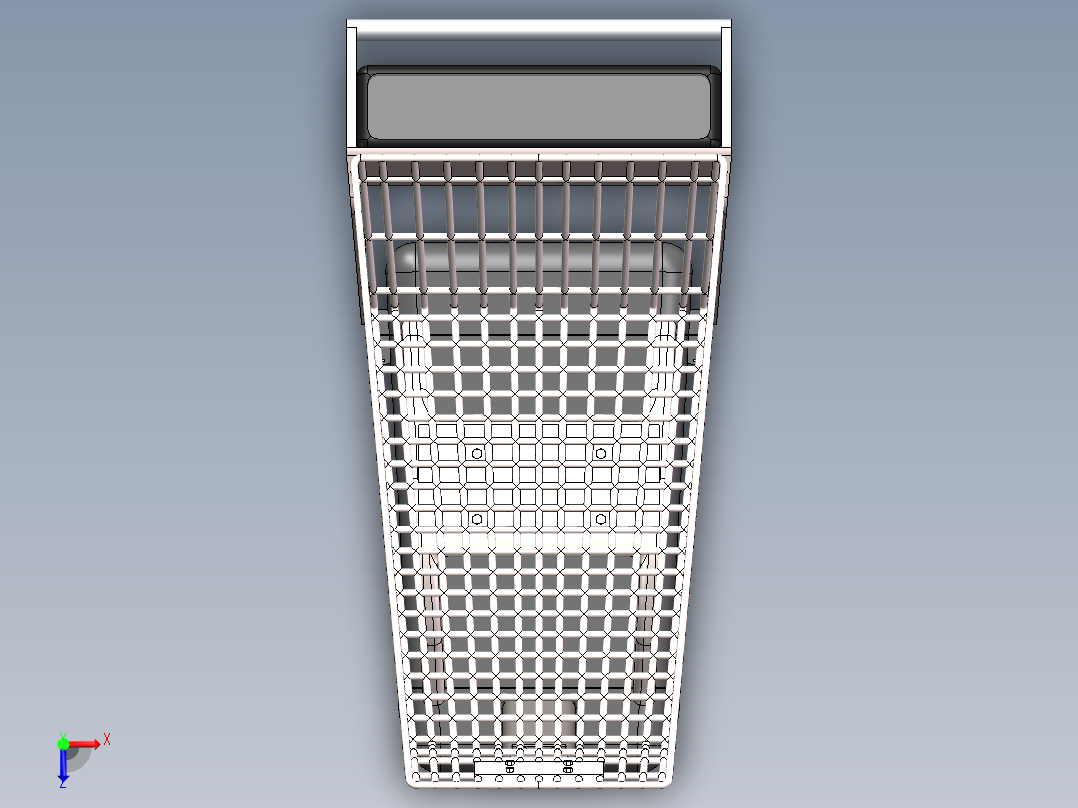 智能购物车俯视图