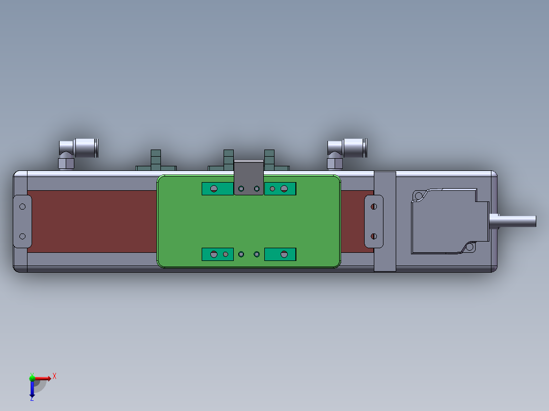 MCB同步带全封闭MCB6-BW-100W俯视图
