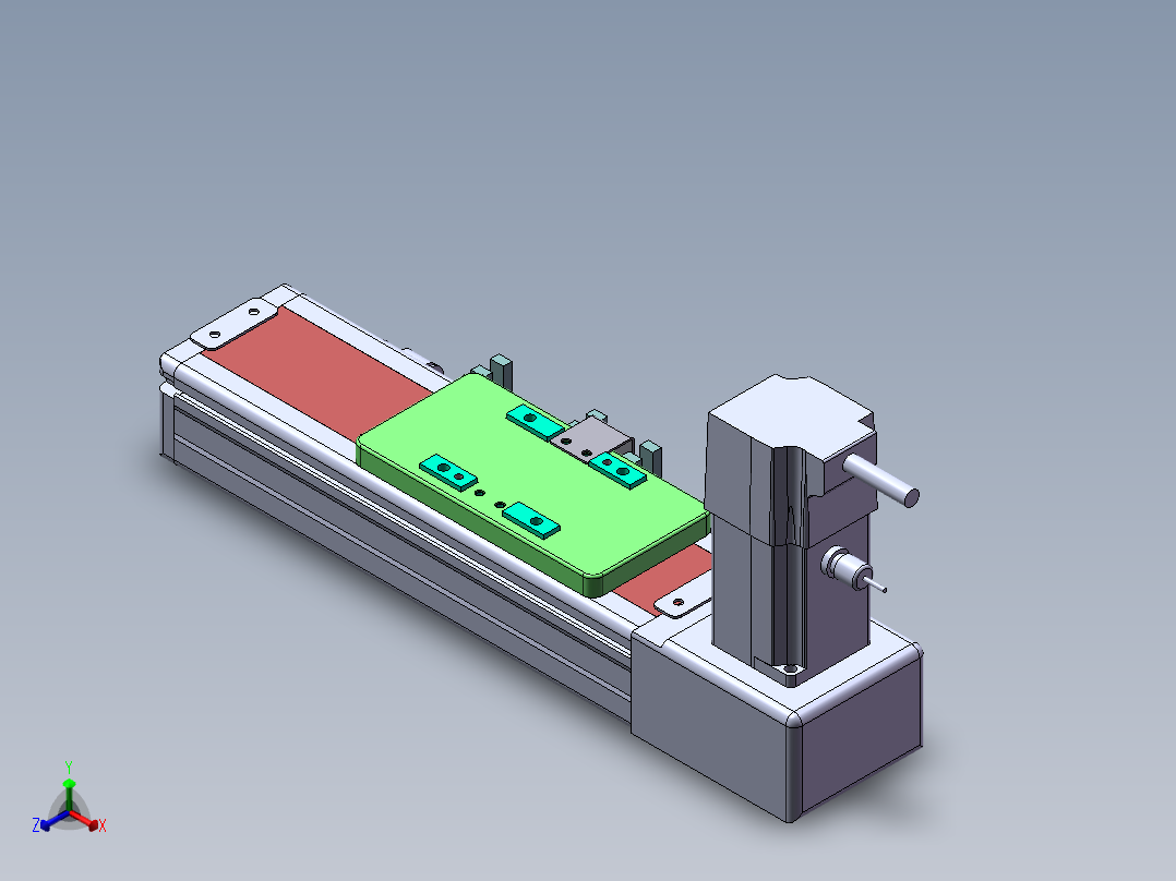 MCB同步带全封闭MCB6-BW-100W正等轴测图