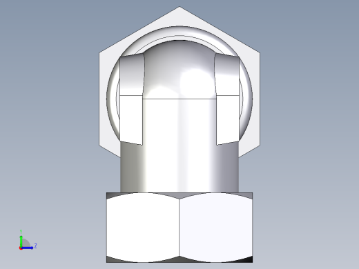 卡套式工业通用硬管接头EO_Bulkhead_elbow_WSV35ZLCF左视缩略图