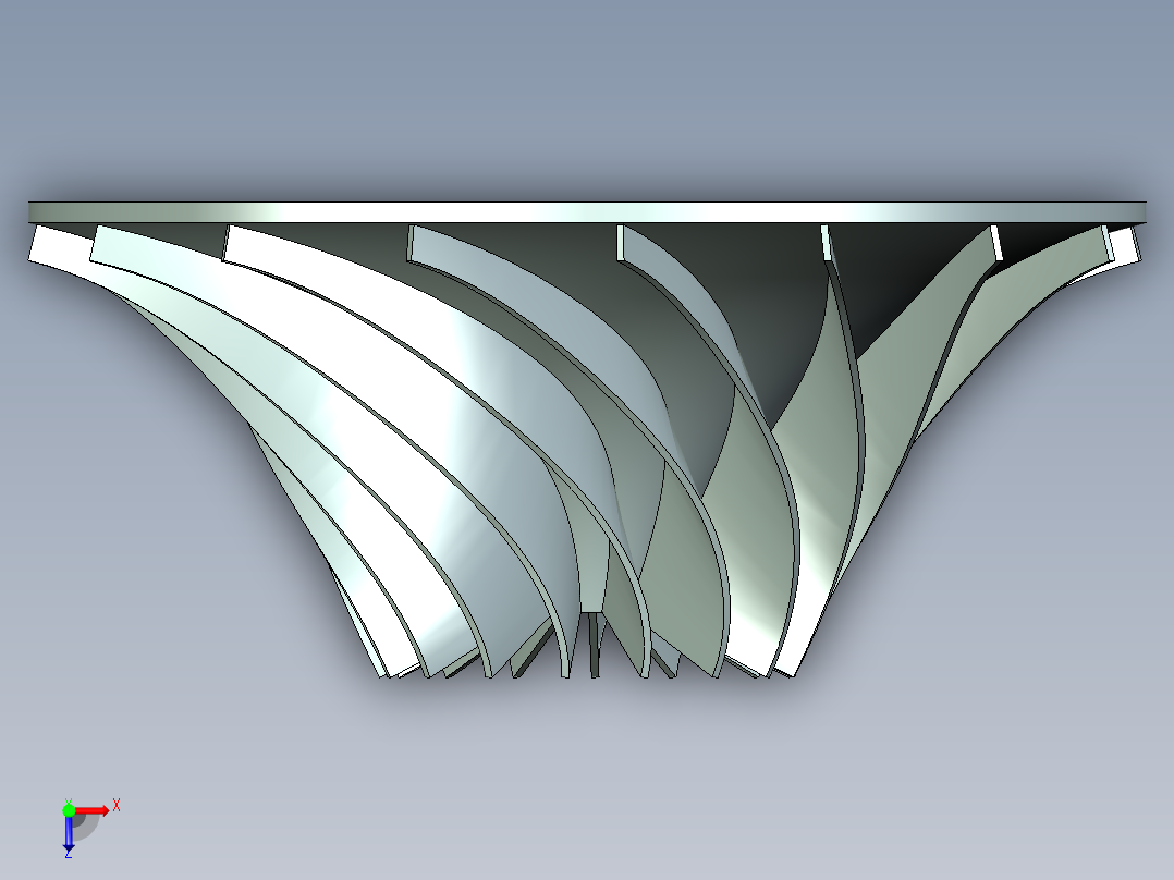 叶轮 (38)俯视图