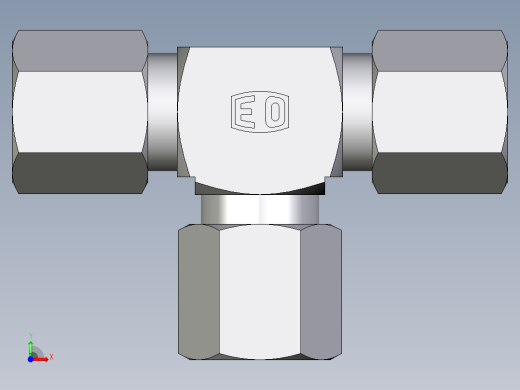 卡套式工业通用硬管接头EO_Union_tee_T06ZLLCF前视缩略图