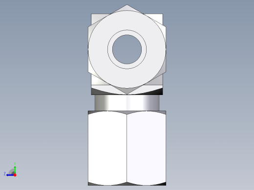 卡套式工业通用硬管接头EO_Union_tee_T06ZLLCF右视缩略图