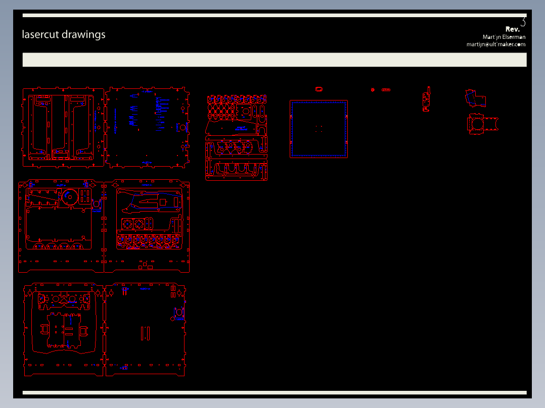 3D打印机Ulimaker LaserCut Files in 3D Sketchup Format