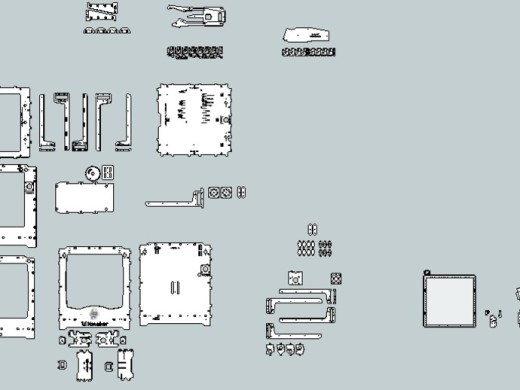 3D打印机Ulimaker LaserCut Files in 3D Sketchup Format缩略图