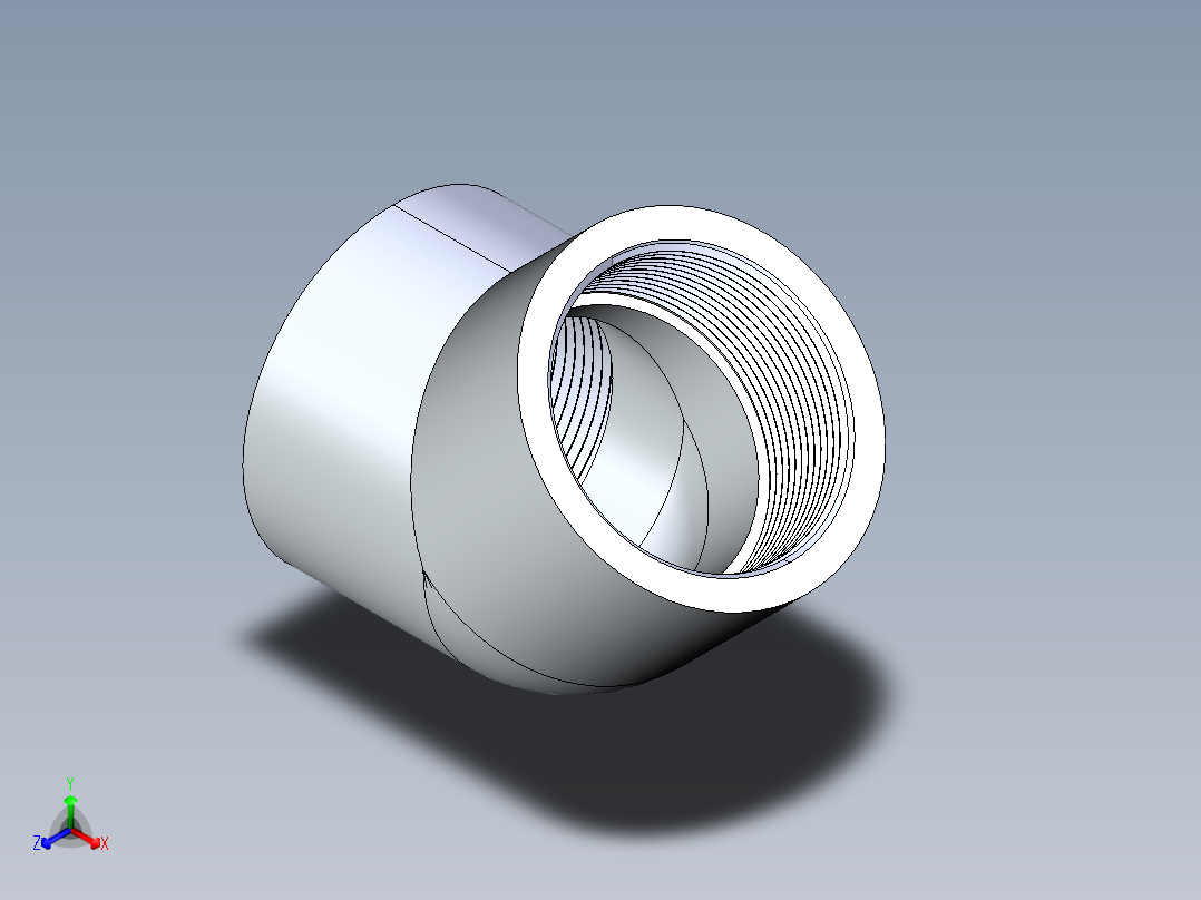 聚氯乙烯配件09-Sch80_45Elbow_FPTxFPT_819-020 _2in主视图