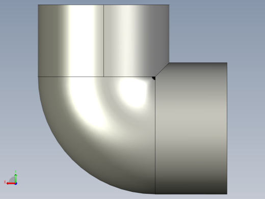 船舶管路系统SeaCor_90Elbow_SxS_37J106025_2.5in后视缩略图