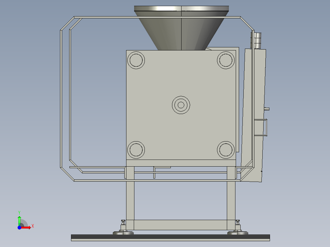 塑料加工机前视图