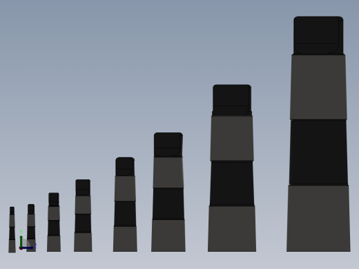 从#0到#7的莫氏锥度集合左视缩略图
