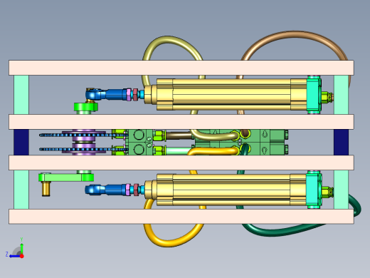 双气缸旋转输出机右视缩略图
