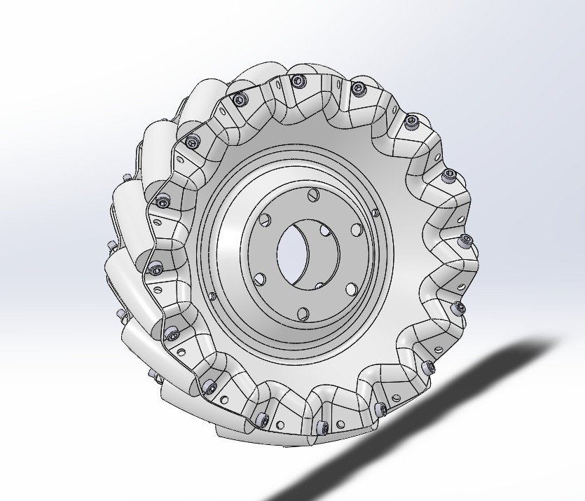 辊子密集排布式麦克纳姆轮