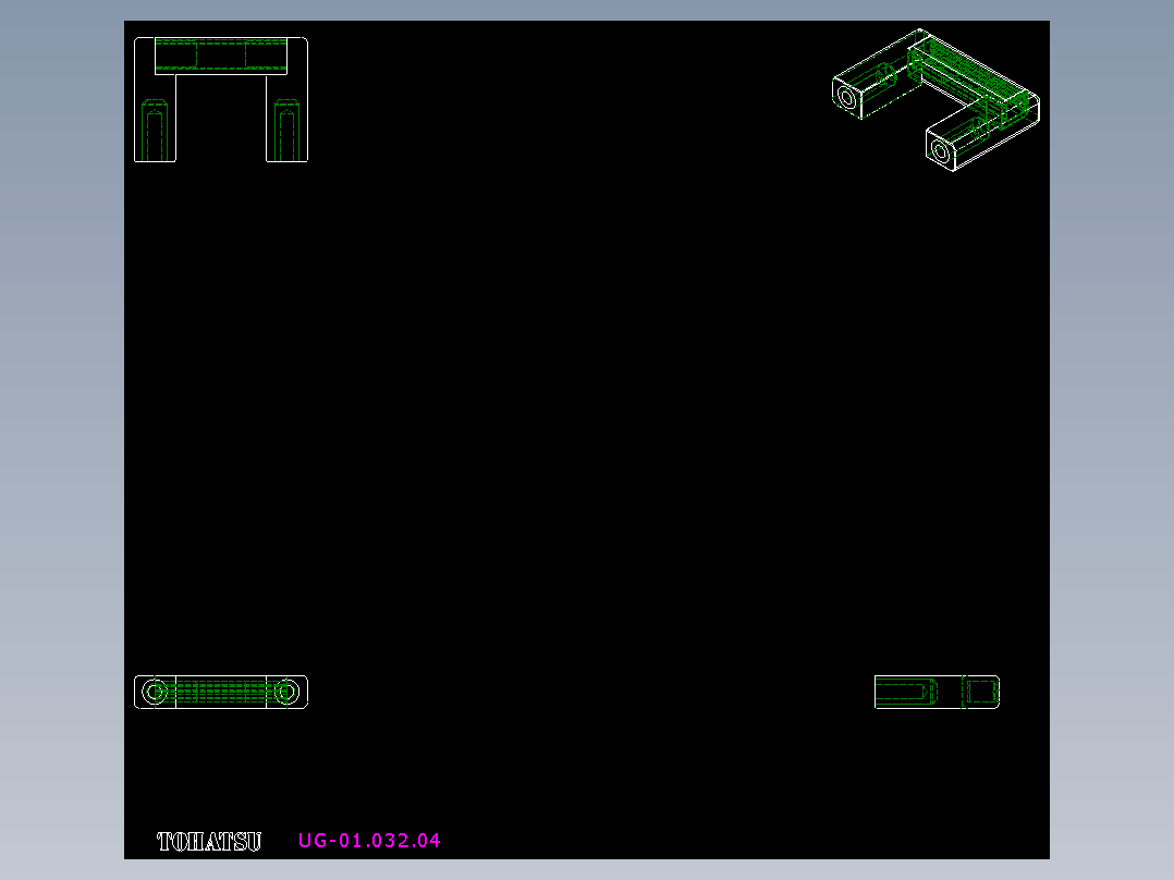 取手(鋁合金)UG-2D多系列多零件图纸模型