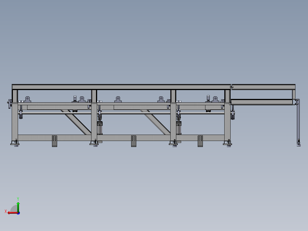 自动送料机架（棒料）后视图