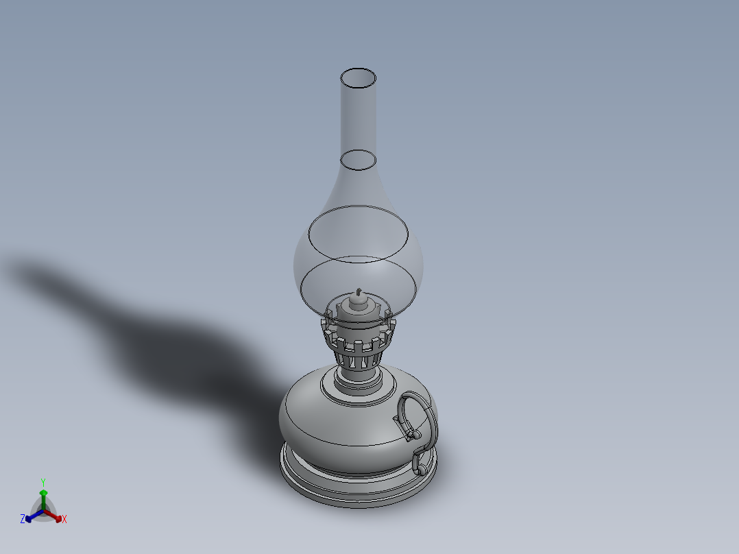 煤气灯正等轴测图