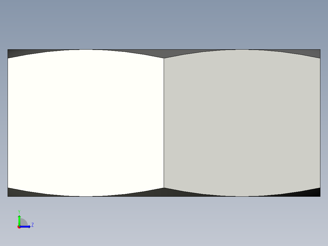 DIN934库 螺母左视图