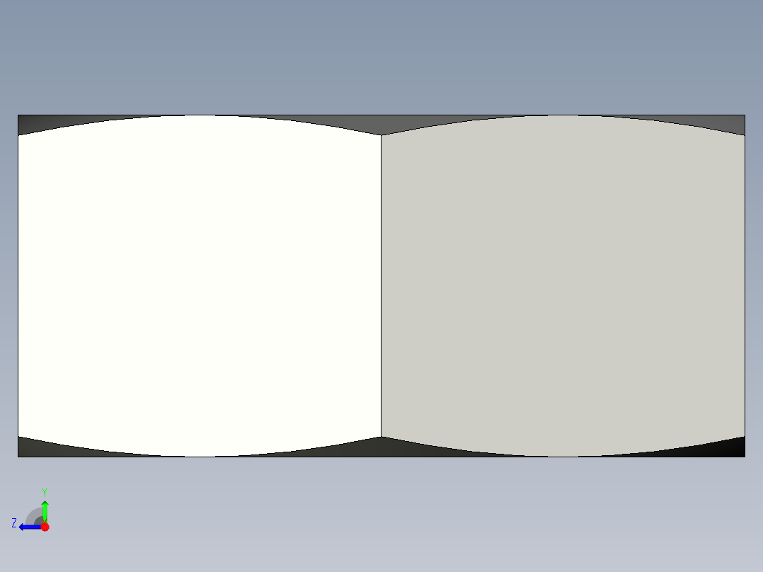 DIN934库 螺母右视图