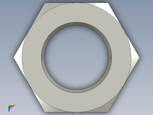 DIN934库 螺母俯视缩略图
