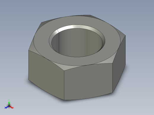 DIN934库 螺母正等轴测缩略图
