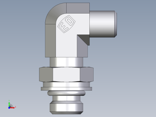 卡套式工业通用硬管接头EO_Adjustable_Locknut_elbow_WEE04LLM10X1OROMDCF前视缩略图